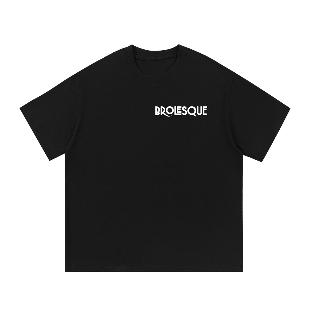 Cotton T-Shirt in WHITE (BROLESQUE)