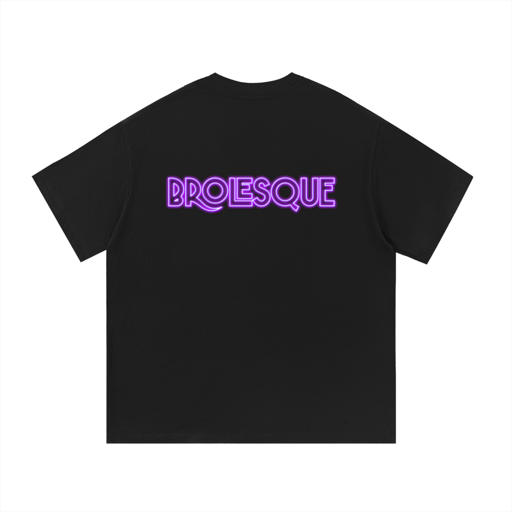 Cotton T-Shirt in PURPLE (BROLESQUE)